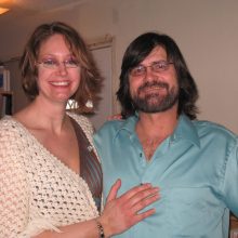 February wedding couple