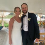 August 2022 Northern Michigan wedding couple