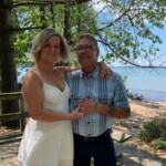 August 2022 Northern Michigan wedding couple