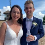 August 2022 Northern Michigan wedding couple